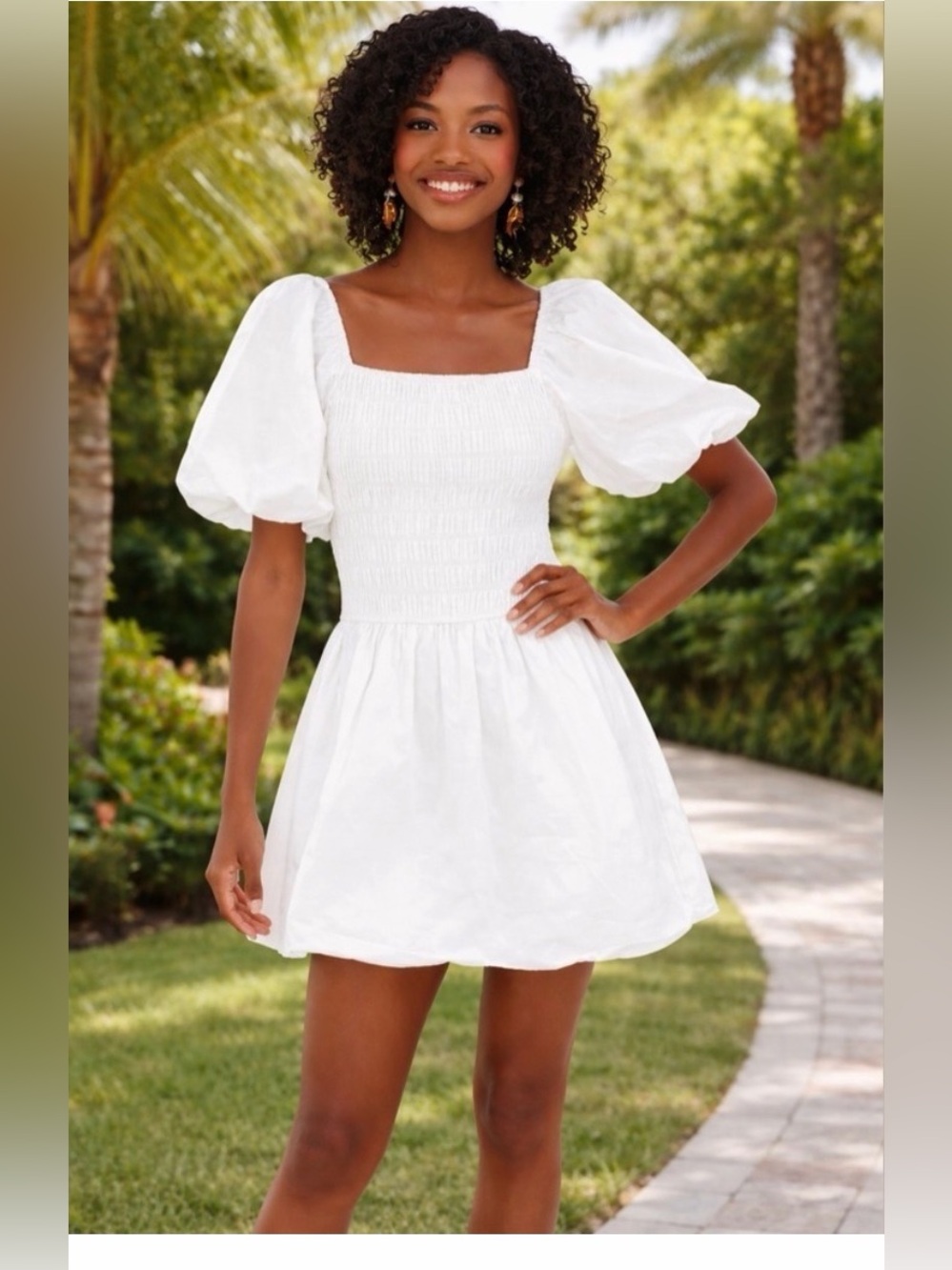 Hyacinth House White Dress